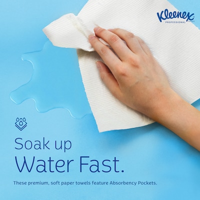 Kleenex Recycled Multifold Paper Towels, 1-ply, 150 Sheets/Pack, 8 Packs/Carton (02046)