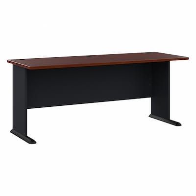 Bush Business Furniture Cubix 72W Desk, Hansen Cherry/Galaxy (WC94472)