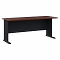 Bush Business Furniture Cubix 72W Desk, Hansen Cherry/Galaxy (WC94472)