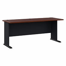 Bush Business Furniture Cubix 72W Desk, Hansen Cherry/Galaxy (WC94472)