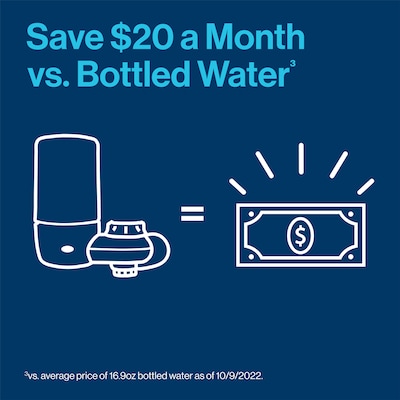 Brita On Tap Water Filtration System Faucets Replacement Filters, White (36309)