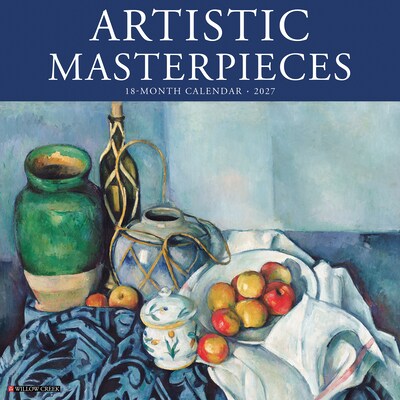 2027 Willow Creek Artistic Masterpieces 12 x 12 Monthly Wall Calendar, Assorted Colors (58862)
