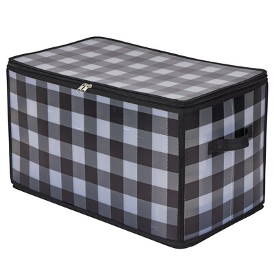 Organize It All Ornament Organizer with Lid, Buffalo Plaid (9003-BP)