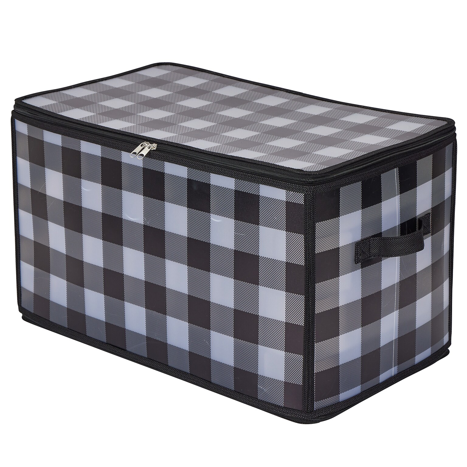Organize It All Ornament Organizer with Lid, Buffalo Plaid (9003-BP)