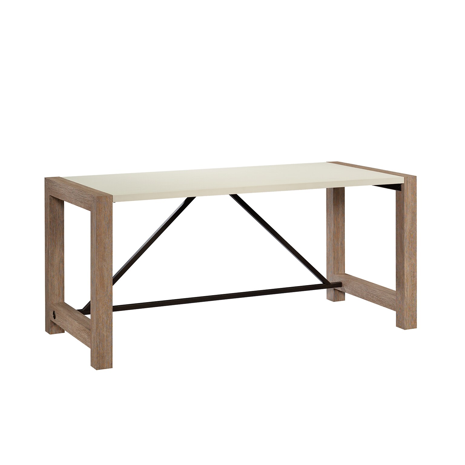 Sauder Dixon City 66W Executive Business Desk, Brushed Oak (432892)