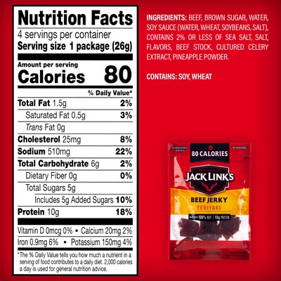 Jack Link's Variety Pack Beef Jerky, 0.9 oz., 9/Pack (220-02688)