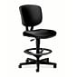 HON Volt SofThread Leather Computer and Desk Stool, Black (HON5705SB11T)