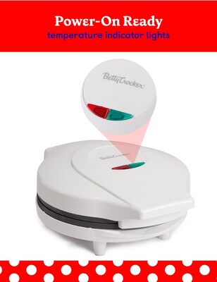 Betty Crocker 8-Inch Travel Size Pizza Maker Plus, White (BC-4959CW)