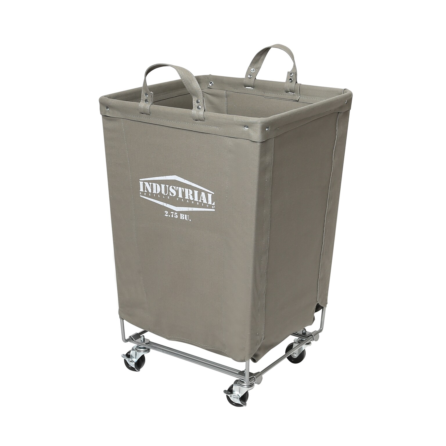 Seville Classics Heavy-Duty Canvas Hamper, Gray (WEB598)