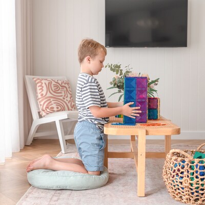 Connetix Magnetic Tiles Rainbow Rectangle Pack, 18 Pieces (CNTR00018RE)