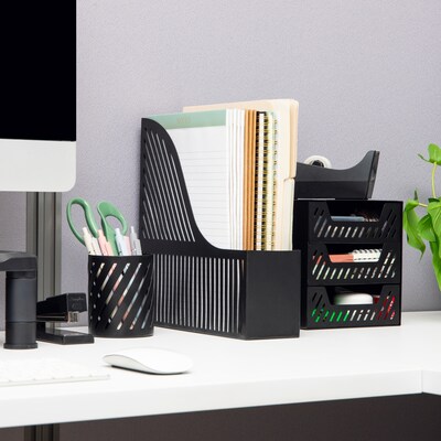 Mind Reader Metal Accessory Tray, Black (SLMAG-BLK)