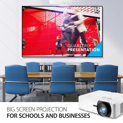 ViewSonic 6000 Lumens WUXGA Laser Projector with 1.6x Optical Zoom and Dual HDMI, White (LS920WU)