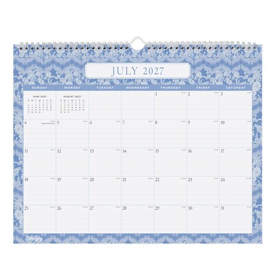 2027 Blue Sky 15" x 12" Monthly Wall Calendar, Lilac (160291)