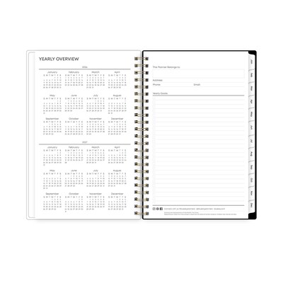 2026 Blue Sky Baccara 5" x 8" Weekly & Monthly Planner, Plastic Cover (110212-26)