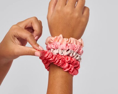 Kitsch Satin Sleep Scrunchie 5 Pc Set - Cameo Satin