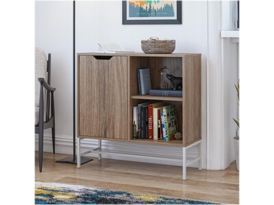 Ameriwood Modine 30"H 2-Shelf Bookcase with Adjustable Shelf, Walnut (3483905COM)