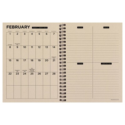 2025-2026 TF Publishing Andys Sunflower 6.5 x 8 Academic Year Weekly & Monthly Planner, Paperboard
