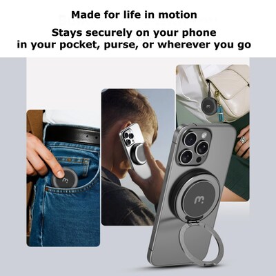 MYBat 360° Wireless Charger 15W Fast Charging Meets 360° Stand & Grip