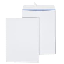 Staples Self Seal Catalog Envelopes, 9 x 12, White, 100/Box (21574)