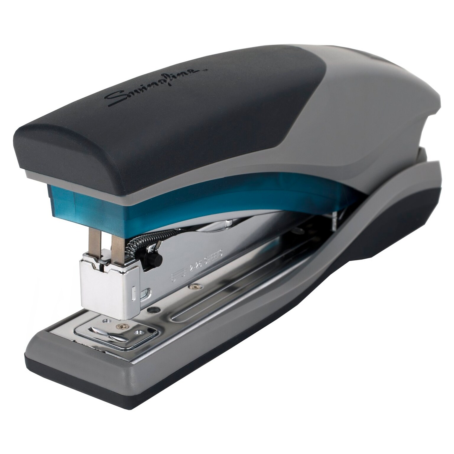 Swingline Optima 25 Reduced Effort Stapler, 25-Sheet Capacity, Blue/Gray (66404)