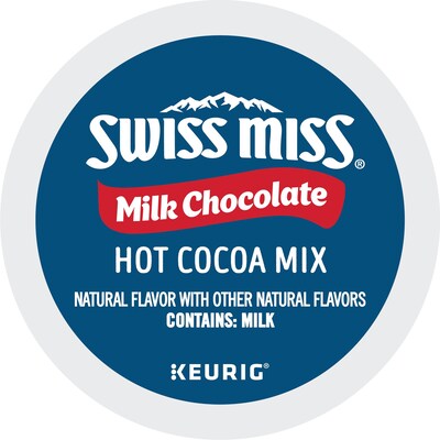 Swiss Miss Milk Chocolate Hot Cocoa, 0.65 oz. Keurig® K-Cup® Pods, 22/Box (1252)