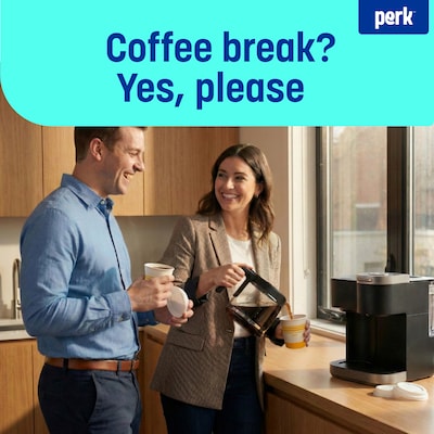 Perk™ Paper Hot Cup, 8 Oz., White/Yellow, 500/Carton (PK45592CT)