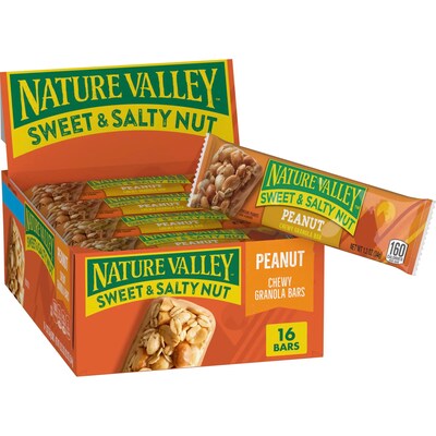 Nature Valley Sweet & Salty Peanut Nut Bar, 16 Bars/Box (GEM42067)