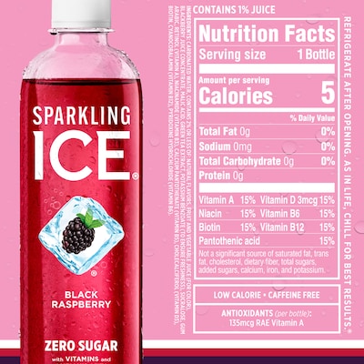 Sparkling Ice Variety Pack Sparkling Water, 17 Oz., 12/Pack (TLK95092)