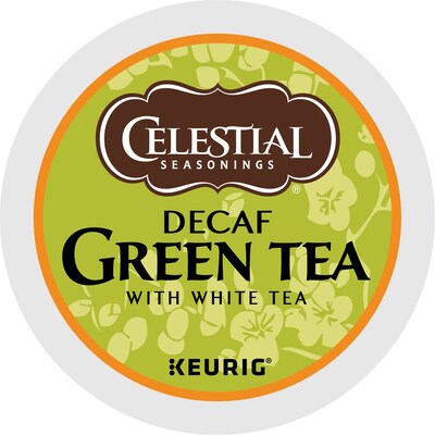Celestial Seasonings Decaf Green Tea, Keurig K-Cup Pod, 24 Pods/Pack, 4 Packs/Carton (14737CT)