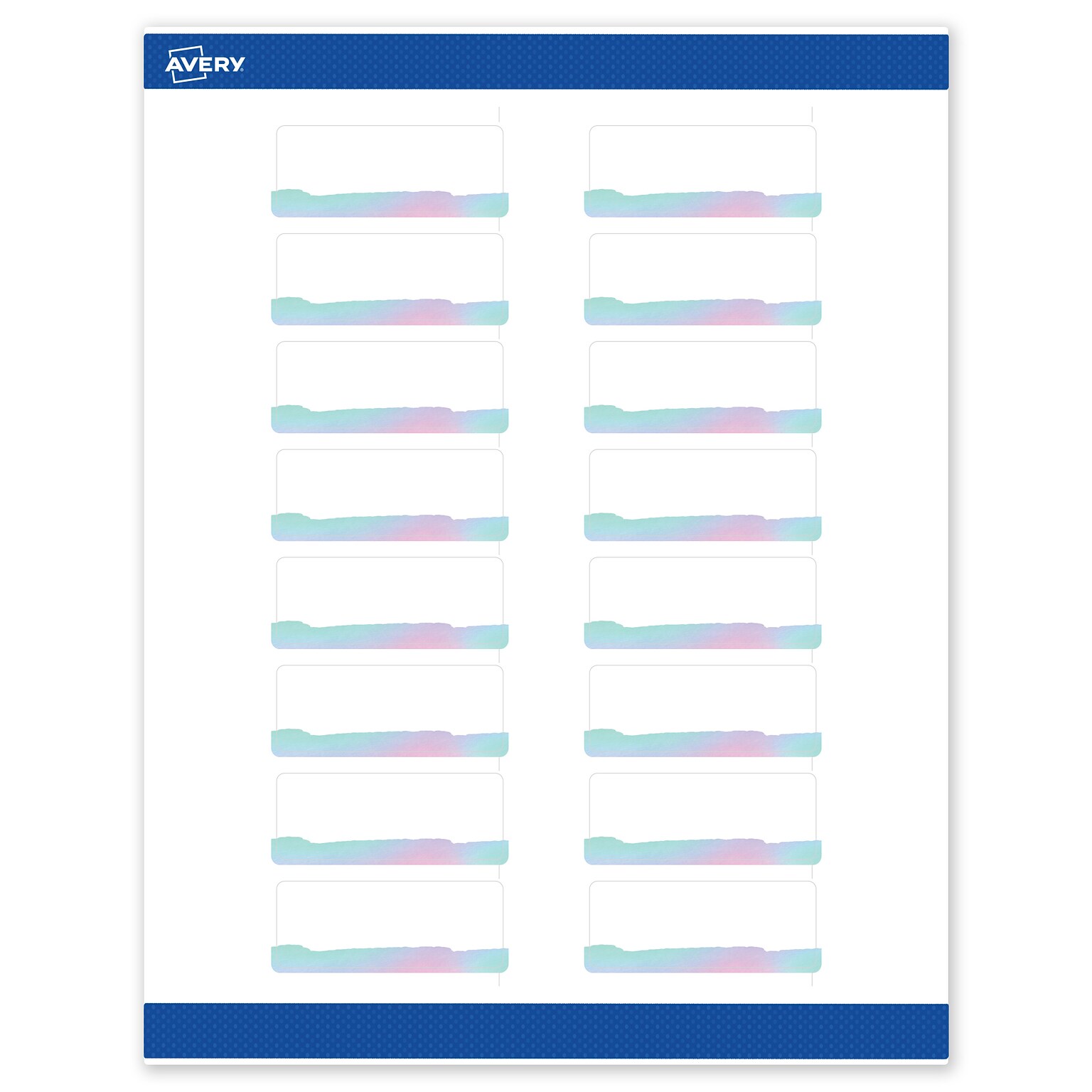 Avery Laser/Inkjet Rectangle Multipurpose Labels, 1 x 2-5/8, White, 160/Pack (S00-F3P)