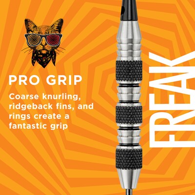 Viper The Freak Steel Tip Darts Knurled and Shark Fin Barrel, 22 Grams (22-1702-22)