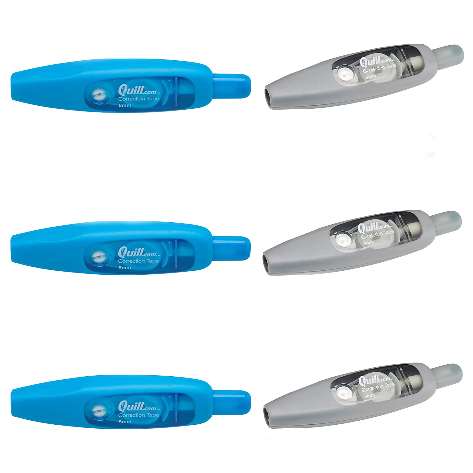 Quill Brand®White Out Pen Style Correction Tape, 6/Pk