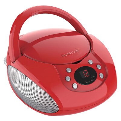 Proscan CD/Radio Boom Box, Red (PRCD261RED)