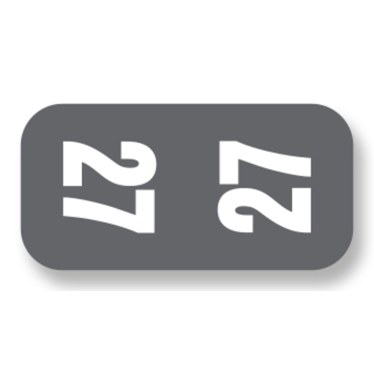 Medical Arts Press Smead Compatible 2027 Year Label, 1 x 1/2, Gray, 250/Pack