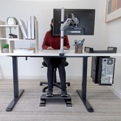 Mount-It! Tilt Adjustable Footrest, Black (MI-7804)