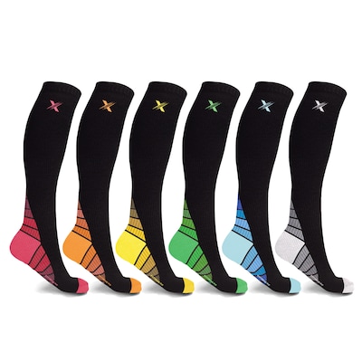 Extreme Fit Premium Compression Socks, Small/Medium, 6 Pairs/Pack (EF-6EWACS-M)