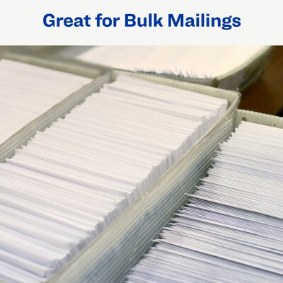 Avery Pin-Fed Address Labels, White, 1-7/16" x 4", White, 5,000 Labels/Pack (4014)