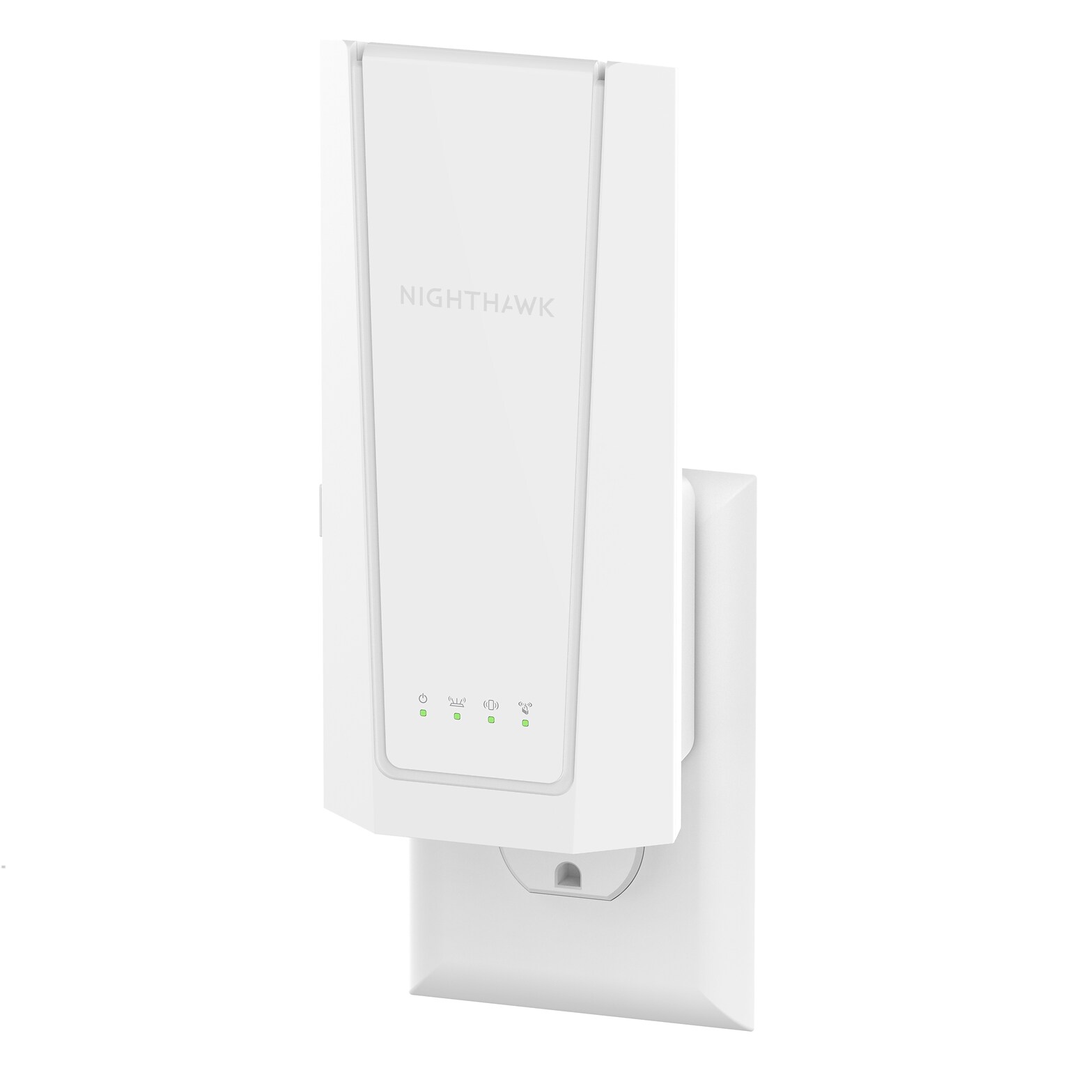 Netgear Nighthawk BE5000 Dual Band WiFi 7 Extender, Wall-plug, White (EXS27-100NAS)