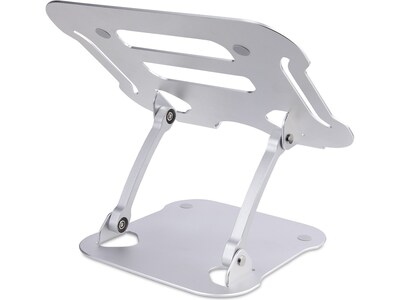 StarTech 8.9 x 10.6 Aluminum Laptop Riser, Silver (ADJ-LAPTOP-RISER)