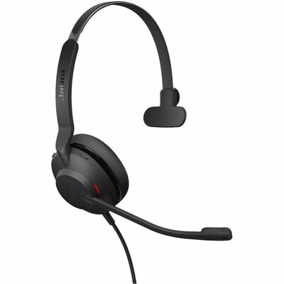 Jabra Evolve2 30 SE USB-C Noise Canceling Mono Phone & Computer On-Ear Headset, UC Certified (23189-