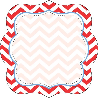 Barker Creek Beautiful Chevron Double-Sided Accents, 36/Pack (LL2202)