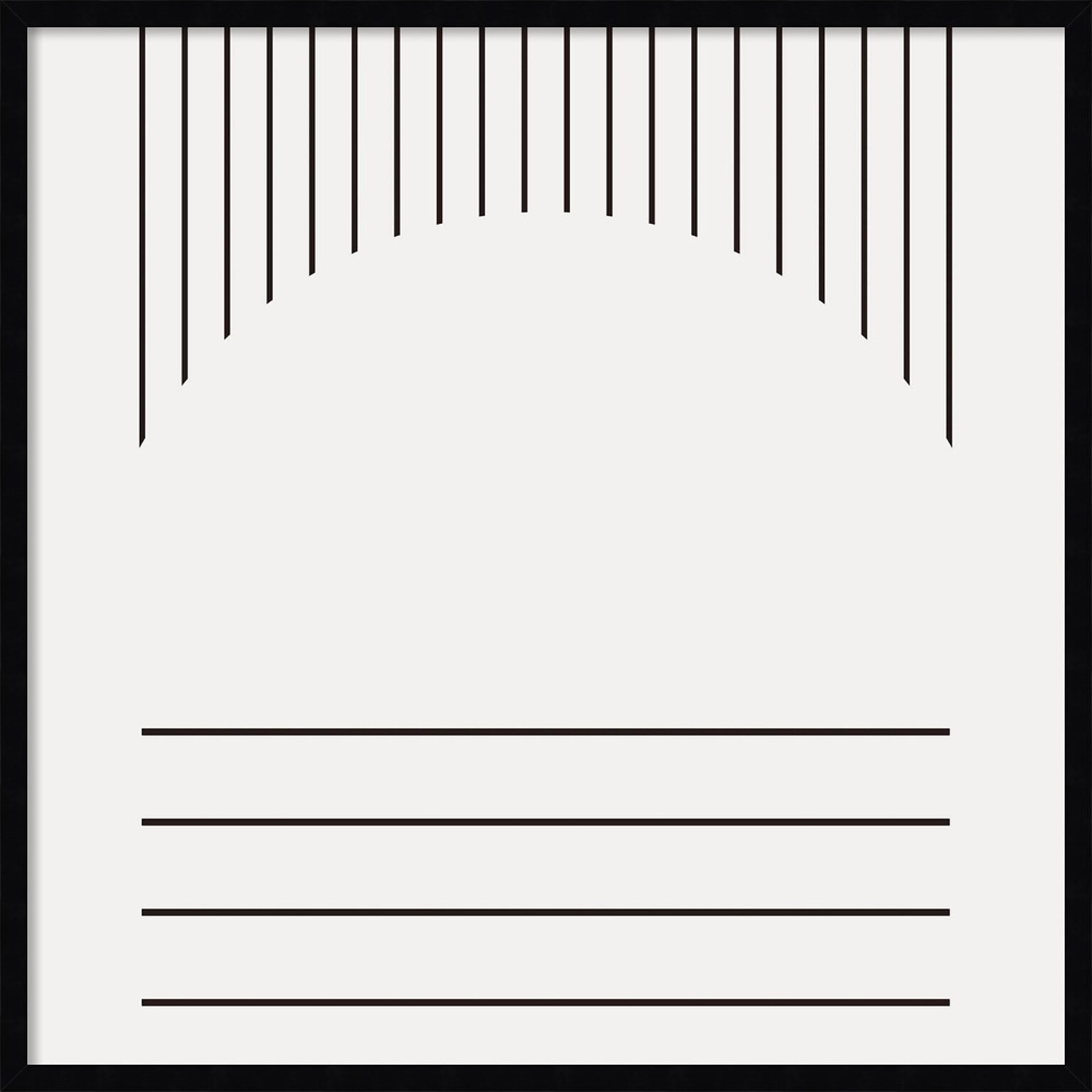 Amanti Art Modern Statement Stripes 2 by The Creative Bunch Studio Wood Framed Wall Art Print, 33 x 33 (A42677160265)