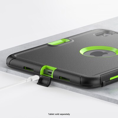 SaharaCase Raider 9.7" Heavy Duty Folio Case for iPad mini (A17 Pro) and iPad mini (6th Gen), Scorpion Black/Green (TB00452)