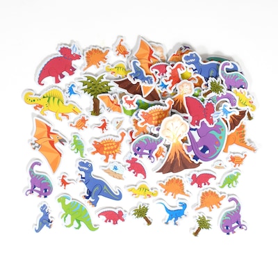 Ready2Learn Foam Dinosaur Stickers, Multicolored, 152/Pack (CE-10085)