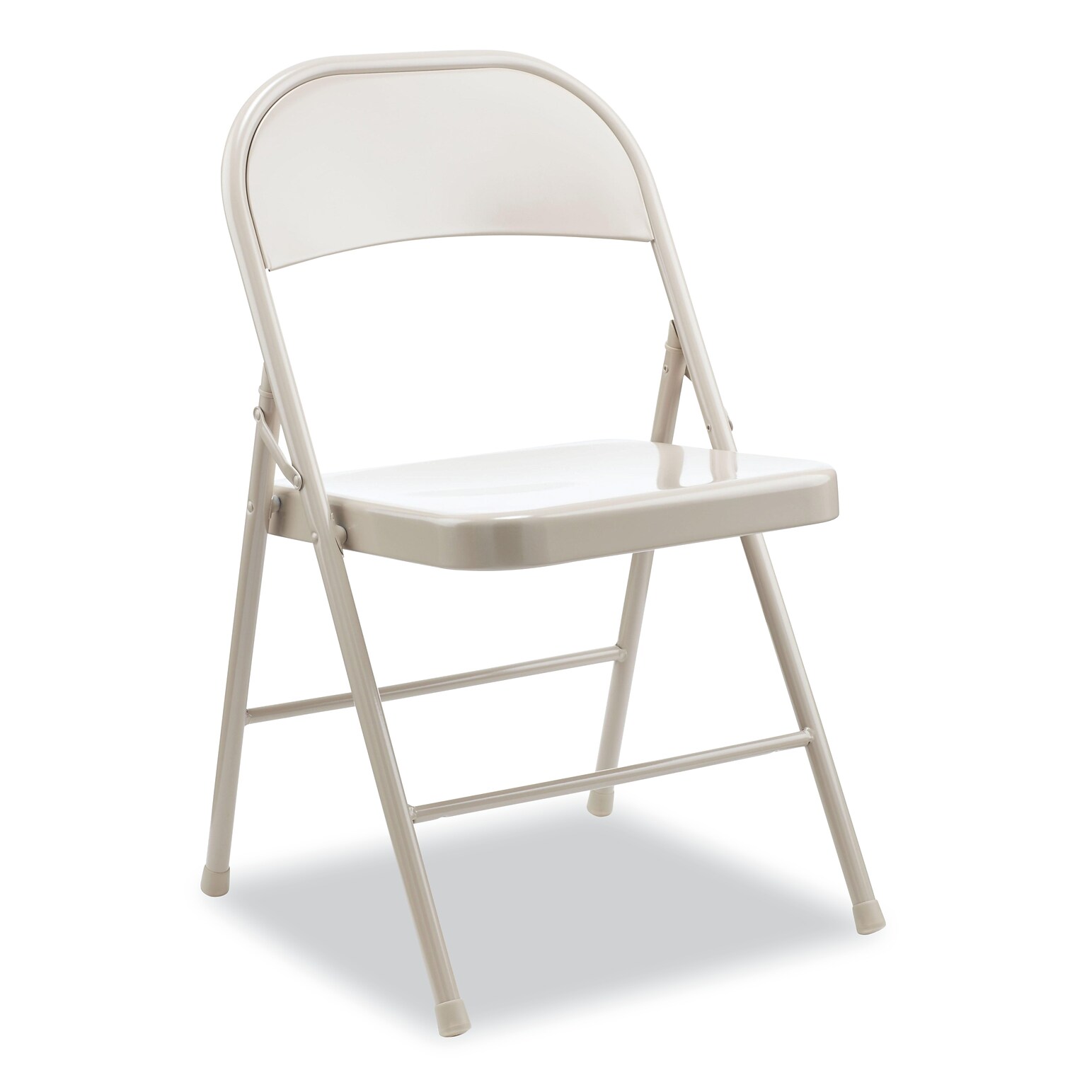 Alera® Metal Office Folding Chair, Taupe, 4/Carton (ALECA944)