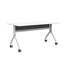 Safco Rumba Training Room Table, 30 x 60, Designer White (RBA6030FLSLDSWT)