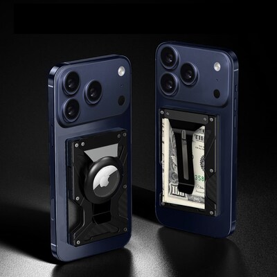 SaharaCase Raider Magsafe Wallet for iPhone, Carbon Black (CP01017)