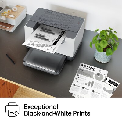 HP LaserJet M209dw Wireless Black & White Laser Printer, Single-Function, Print, Best for Home Office (6GW62F)