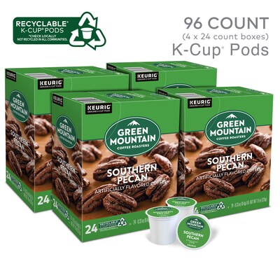 Green Mountain Southern Pecan Coffee Keurig® K-Cup® Pods, Light Roast, 96/Carton (67726)