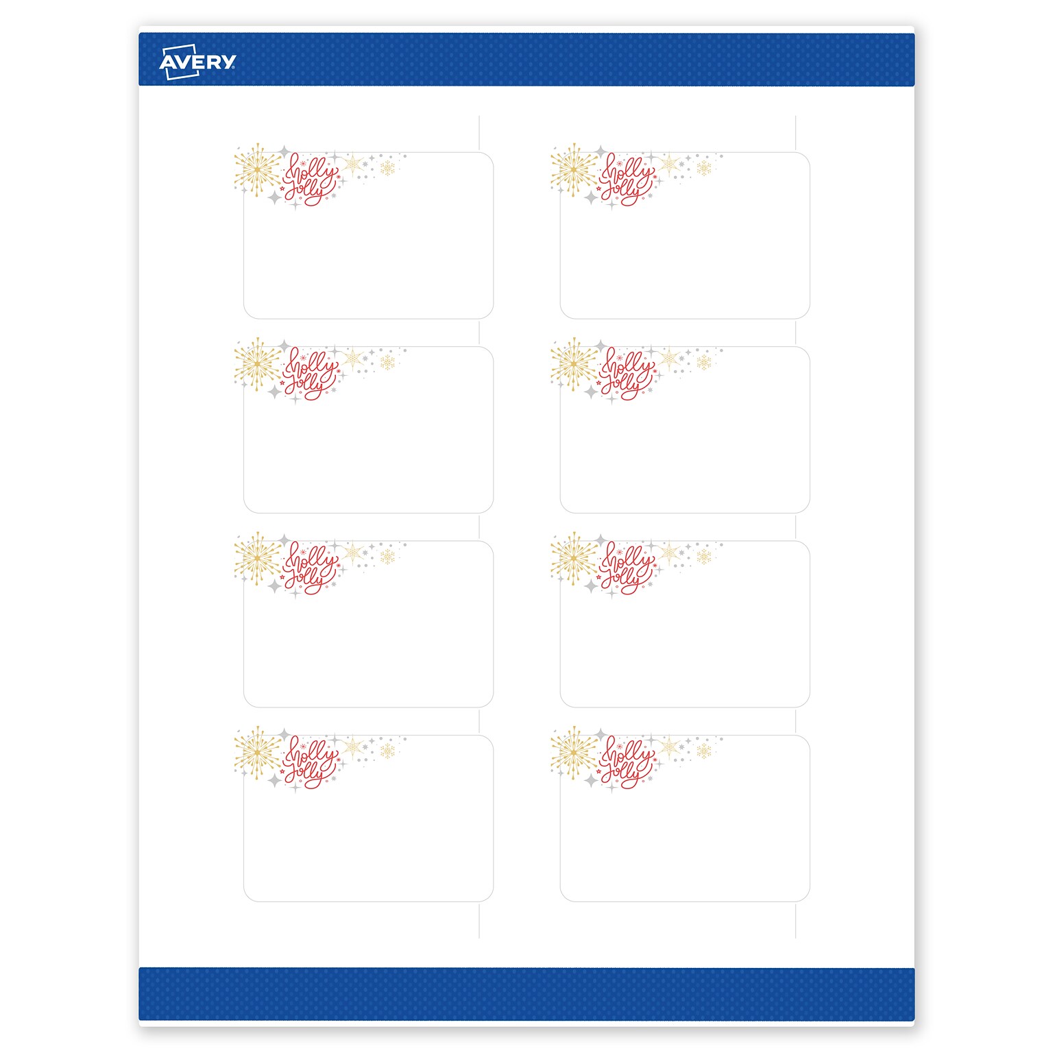 Avery Rectangle Multipurpose Labels, 2 x 3, White, 80/Pack (19479370418)